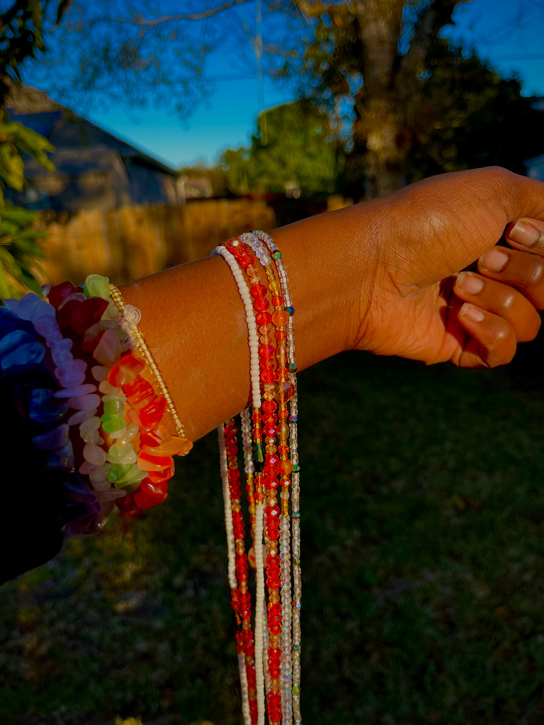 Vibrant Harmony Waist bead Set