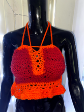 Load image into Gallery viewer, Crocheted Crop Top
